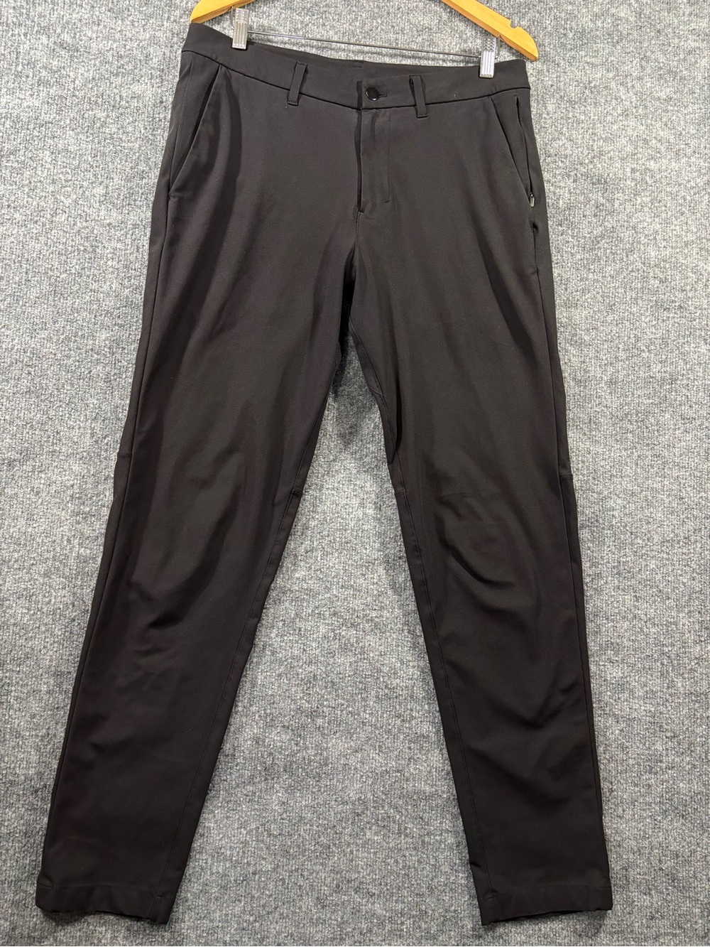 Lululemon ABC Pants Men's 33 Slim Fit Black Performance Tech Trousers